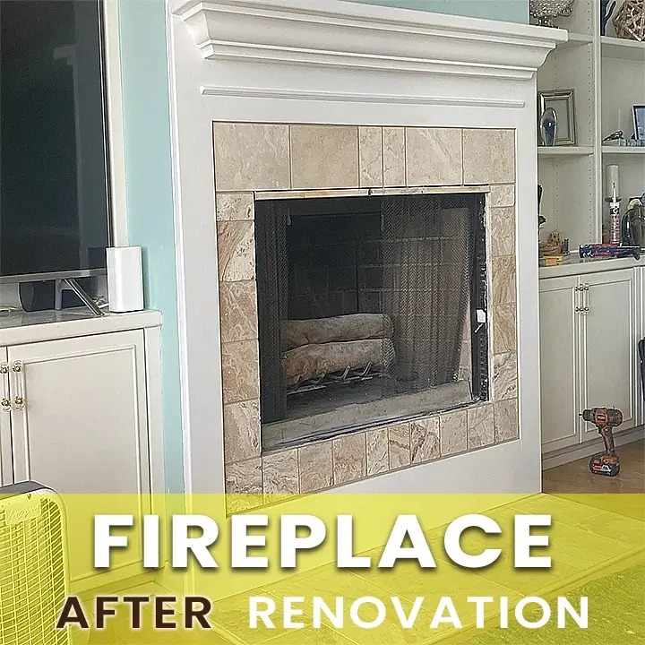 Fireplace After Renovation by The Skillman