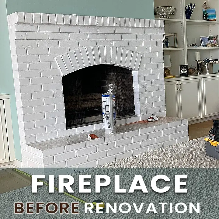 Fireplace Before Renovation by The Skillman